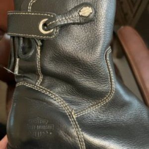 Harley-Davidson Women's Black Leather Riding Boots - SZ 8